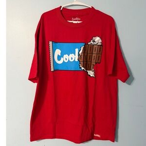 Cookies Men's XL‎ SF Cool Chocolate Bar Graphic T-Shirt Red 0826